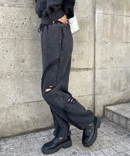 【専用】スーパーワイド コットン パンツ ＆ ダメージスウェット 楽天市場】スウェットパンツ レディース メンズ 綿100 裏毛 男女