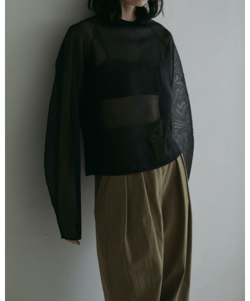anuke ニット セーター Volumesleeve Sheer Knit 62510506