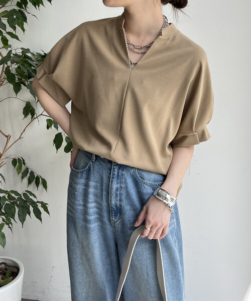 DouDou ブラウス シャツ 「WEB限定」接触冷感ブラウス