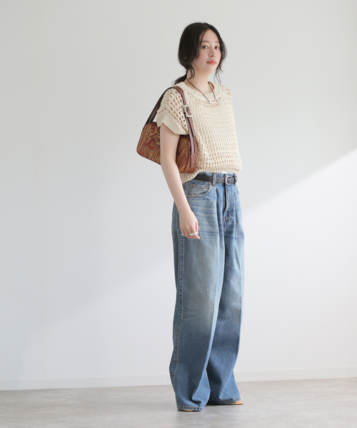 【完売】JOURNAL STANDARD L'ESSAGE クロシェニットベスト クロシェニットベスト（ベスト）｜JOURNAL STANDARD L'ESSAGE
