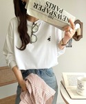 tシャツ 後ろ姿も、抜かりなく。胸刺繍 シルケ...の詳細画像1