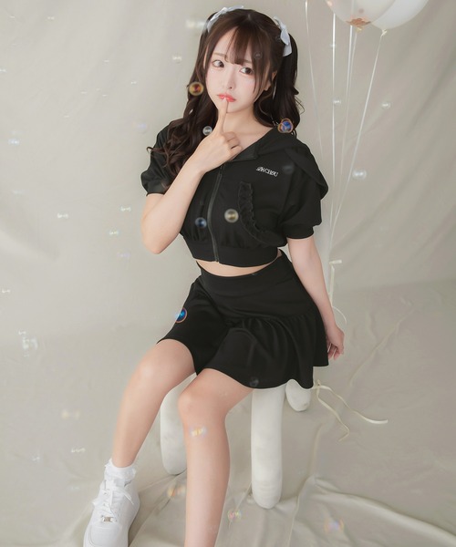 palesop ♡ スウェット フリル ミニスカート PriCHOU スカート Sweat Frill Mini Skirt/スウェットフリルミニ