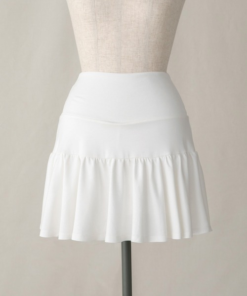 PriCHOU スカート Sweat Frill Mini Skirt/スウェットフリルミニ