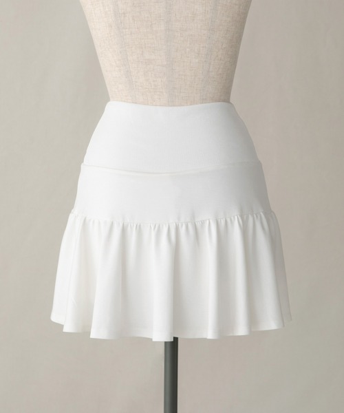 PriCHOU スカート Sweat Frill Mini Skirt/スウェットフリルミニ