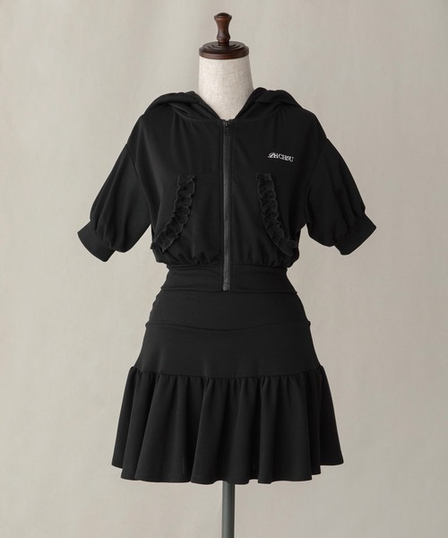 PriCHOU スカート Sweat Frill Mini Skirt/スウェットフリルミニ