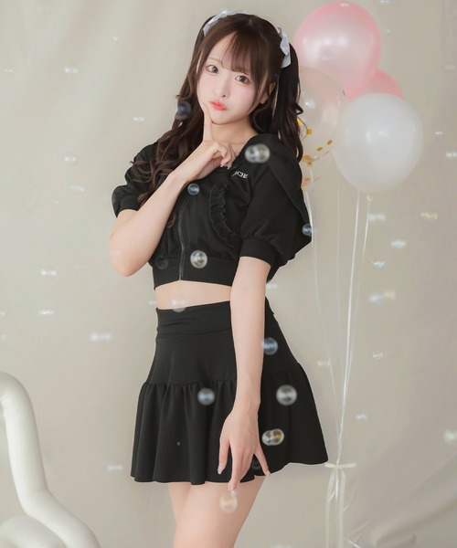PriCHOU スカート Sweat Frill Mini Skirt/スウェットフリルミニ