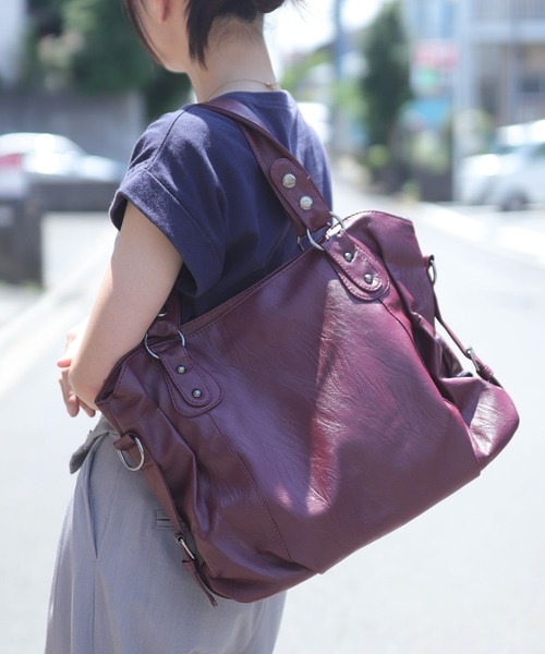 美品✨ ヒロフ　トートバッグ　オールレザー　ワンショルダー　ロゴ刻印　A4収納可 b60618ff5c6a12f37dcc1f3dcef289