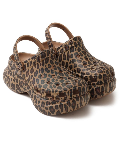 新品　クロックス　サイプラス　W8 24cm レオパード　レア crocs - クロックスcrocs廃盤品サイプラス5.0人気レオパード柄