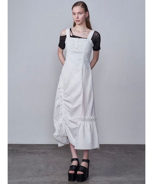 EMODA　レースブラウス EMODA tシャツ レーススキンフィットトップ レディース