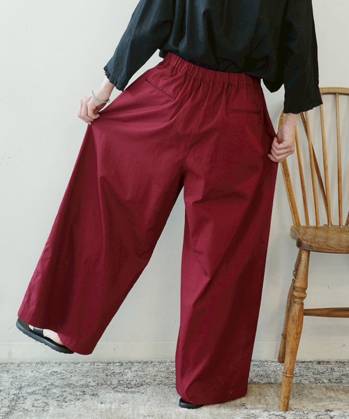 JOURNAL STANDARD LUXE パンツ 「追加」ツイル タックパンツ
