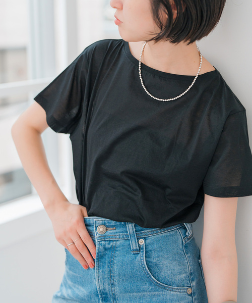 tシャツ シアーハーフスリーブTEE レディース