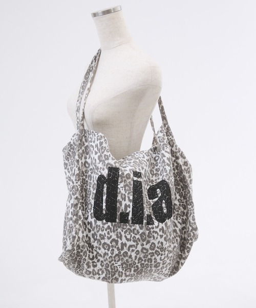 DAIYA（ダイヤ） トートバッグ d.i.a.ロゴプリントレオパードトート