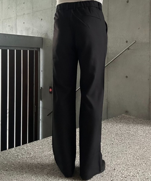 Otte スラックス デザインタックフレアスラックス メンズ : ZOZOTOWN