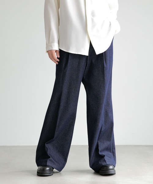 HARE デニムパンツ HARE 「HARE」 デニムパンツ SMALL ネイビー メンズ : ZOZOTOWN