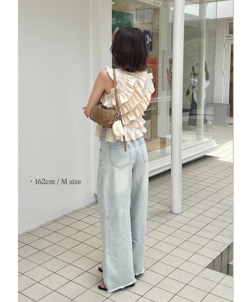 NOTRE emor ／ノートルエモア／ジーパン NOTRE emor ジーンズ デニム デニムパンツ tuck wide denim