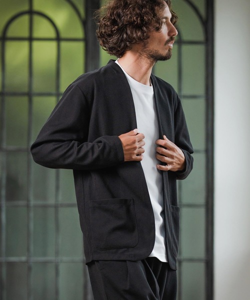 Magine（マージン） ジャケット ノーカラージャケット mj10908-Surf