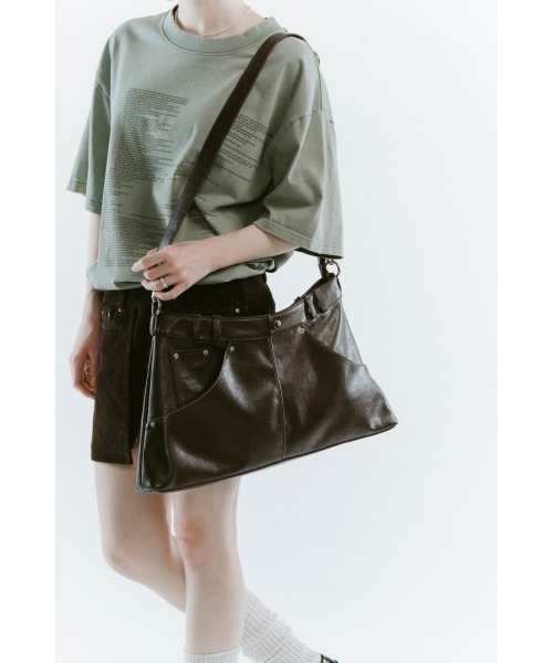ショルダーバッグ Knuth Marf minimal pochette Knuth Marf（クヌースマーフ） ショルダーバッグ バッグ leather denim