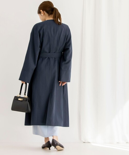 ✴︎美品✴︎ノーリーズ　ソフィ　ノーカラーコート ロングコート NOLLEY'S Sophi（ノーリーズソフィー） アウター リバーショールカラー