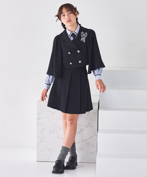 新品未使用品❤️女の子160 CHOPINショパン セーラー型フォーマルスーツ　黒 CHOPIN（ショパン） フォーマル 発表会 卒園式 入学式 ケープライク