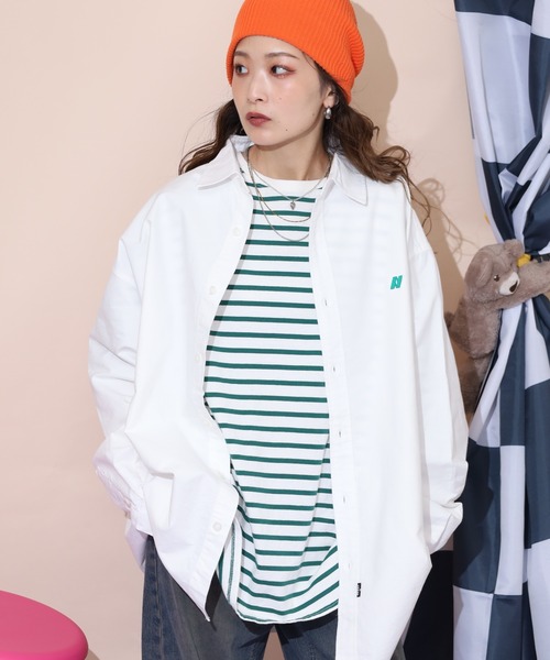 ブラウス シャツ オックスフォード　Ｌ／Ｓ　シャツ レディース