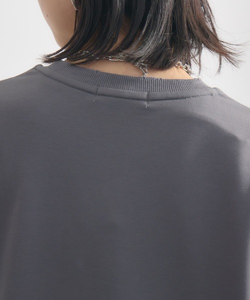 Paradise Picnic 33℃ ボリュームスリーブTee Paradise Picnic tシャツ 33℃ ラバーブラシプリントプルオーバー