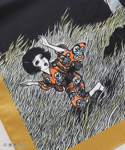 カヤ スカーフ バンダナ 「水木しげる」撥水風呂敷 レディース メンズ