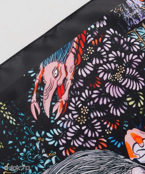 カヤ スカーフ バンダナ 「水木しげる」撥水風呂敷 レディース メンズ