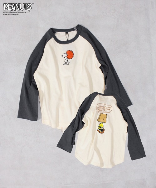 PEANUTS tシャツ 「PEANUTS」スヌーピーラグランロンT キッズ 子供服 