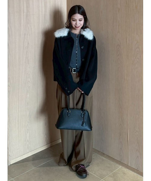 Mila Owen（ミラオーウェン） コート チェスターコート 2wayファー