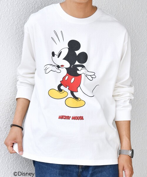 Disney（ディズニー） tシャツ SHIPS any: /ミッキーマウス/ サイン