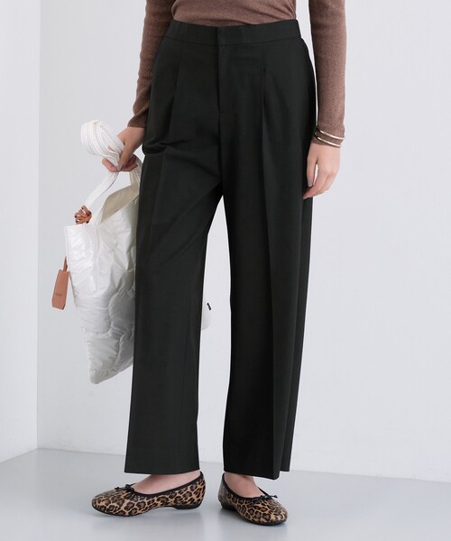 INDIVI（インディヴィ） パンツ 「褒められパンツ」ワンタックワイド