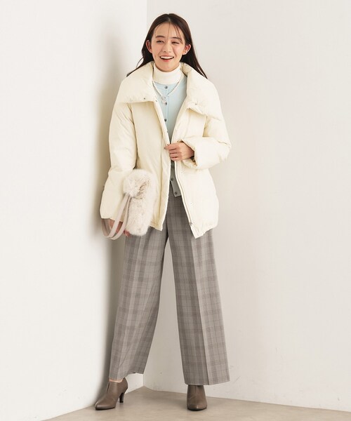 INDIVI（インディヴィ） パンツ 「褒められパンツ」ワンタックワイド