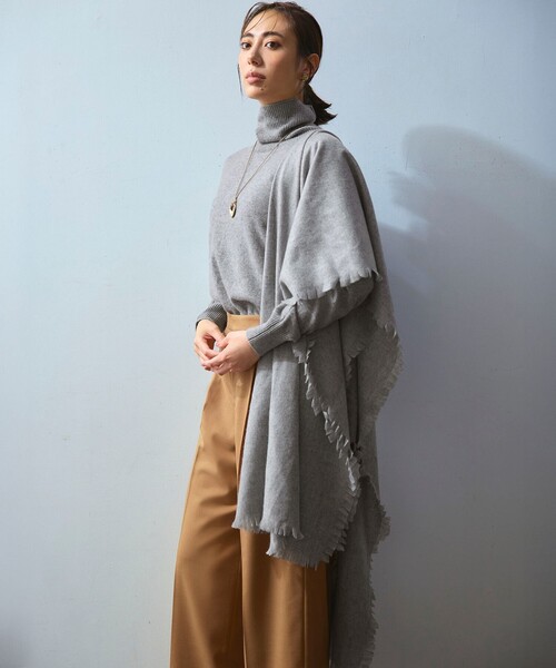 バランタイン　ピュアカシミヤ ブラウン　タートルネックニット　42サイズ. 23区（ニジュウサンク） ニット セーター ピュアカシミヤ