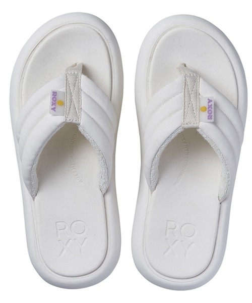 「ROXY」 ビーチサンダル MEDIUM ブラック レディース_画像2