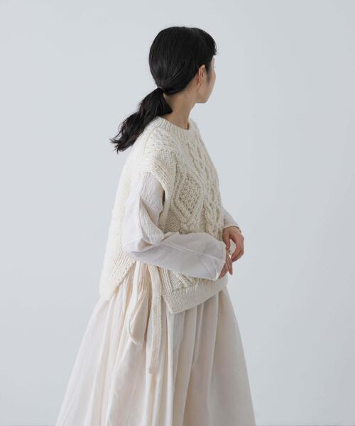 かぐれ ニット セーター ペルーアランニットベスト レディース