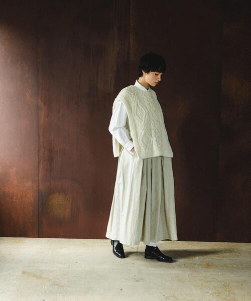 ペルーアランニットベスト かぐれ ニット セーター ペルーアランニットベスト レディース