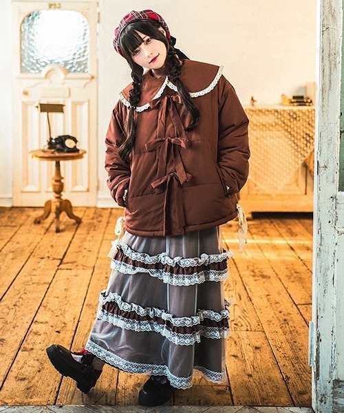 JUSGLITTY フリルカットソー×レーススカートSET JUSGLITTY フリルカットソー×レーススカートSETの通販はau PAY
