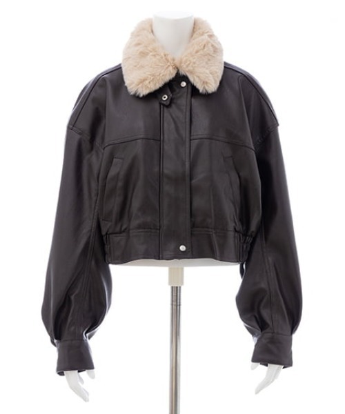 INGNI（イング） ブルゾン アウター エコファーティペット付フェイク