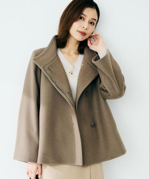 ショートコート ウール（ファッション）（色：グレー系）のおすすめ