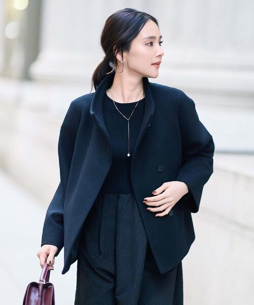 UNTITLED コート アウター 「着回しが効く/オンオフアウター」ウール