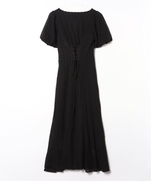 「archives」 レース半袖ワンピース M ブラック レディース_画像2