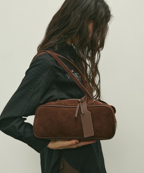ショルダーバッグ バッグ Soft suede shoulder bag / ソフトスエード