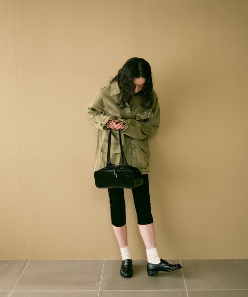 ショルダーバッグ バッグ Soft suede shoulder bag / ソフトスエード