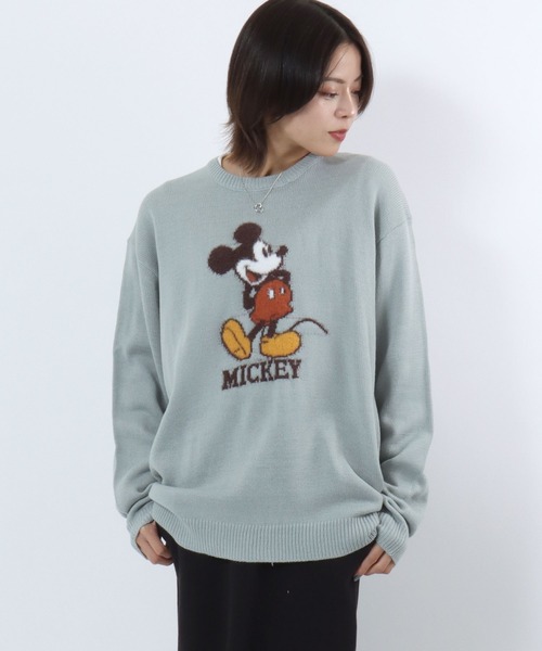 Disney（ディズニー） ニット セーター キャラクタージャガードニット