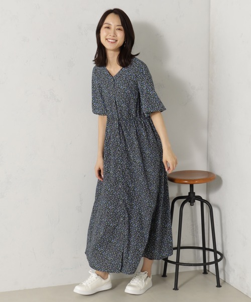 「FOUND GOOD」 半袖ワンピース M ブラック レディース_画像6