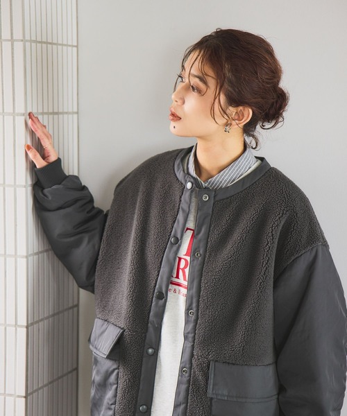 ❤️専用【極美品】アルベロベロ　ノーカラージャケット ブタさん ジップ　ブルゾン ❤️専用【極美品】アルベロベロ ノーカラージャケット ブタさん