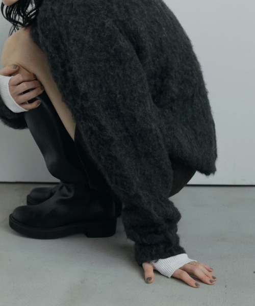 新品未使用！アンヌーク　エコレザーロングブーツ　38 ànuke - 【25AW】Ecoleather Long Boots / エコレザー ロングブーツ