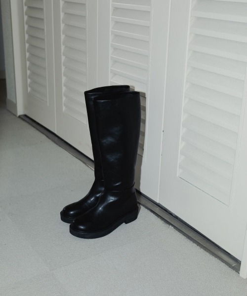 anuke（アンヌーク） ブーツ 「anuke/アンヌーク」Eco leather Long