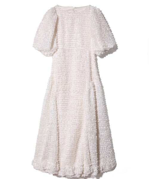 「Rosy luce」 半袖ワンピース S グレー レディース_画像8