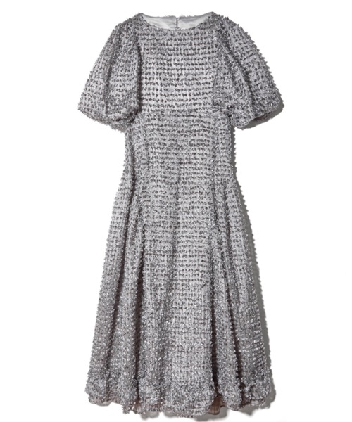 「Rosy luce」 半袖ワンピース S グレー レディース_画像9